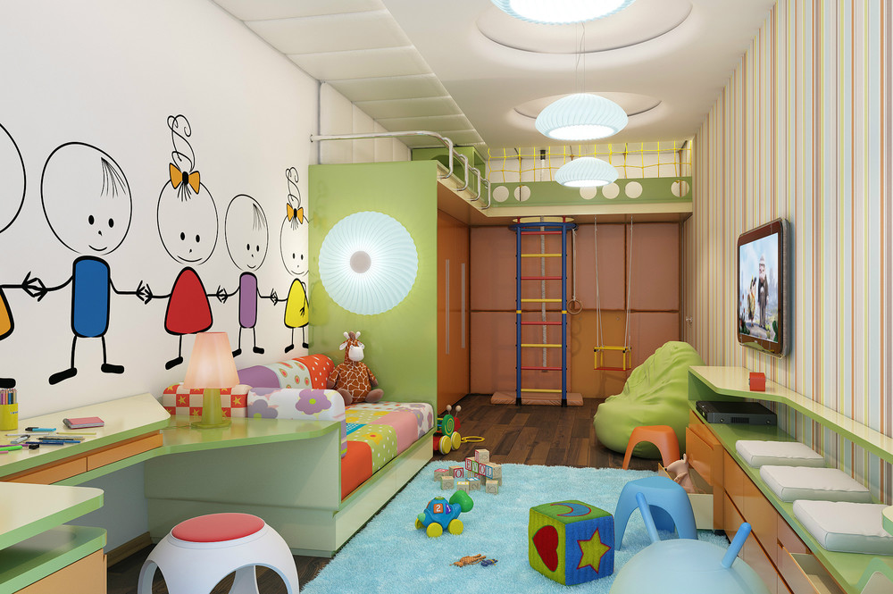 armoire dans la chambre des enfants