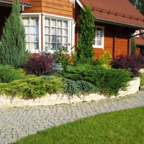 Chemin de jardin rectangulaire