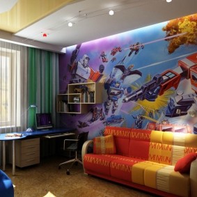 Petit canapé avec rembourrage lumineux