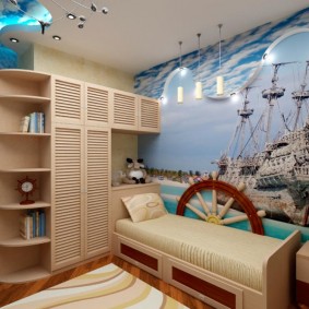 Chambre d'enfant de style nautique