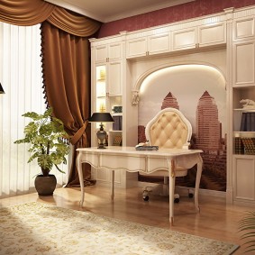 ม่านกำมะหยี่สีน้ำตาล