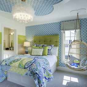 Tapet albastru deschis