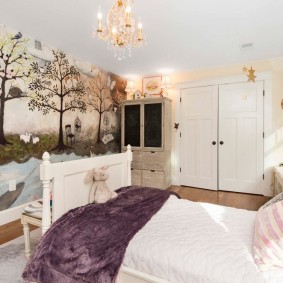 Design pepinieră cu picturi murale frumoase