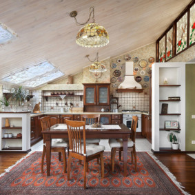 Entwurf des Dachbodens eines Privathauses