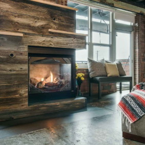 เตาผิงเผาไหม้ไม้