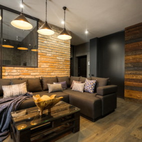 แผ่นไม้บนผนังห้อง