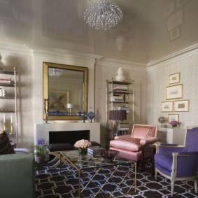 โต๊ะกาแฟเคลือบทอง