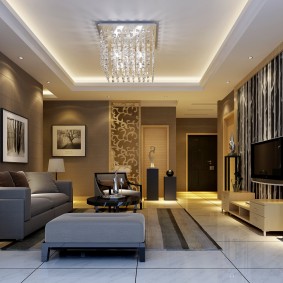 โคมระย้าทรงสี่เหลี่ยม