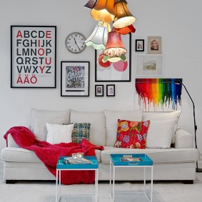 Kroonluchter in retrostijl