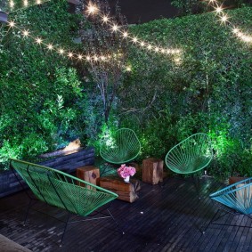 Meubles de jardin en fil épais