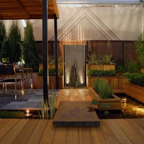 La conception de la cour de la banlieue