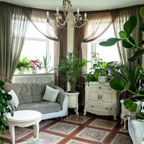 Jardin d'hiver dans le salon