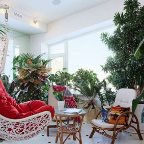 Fauteuil suspendu blanc