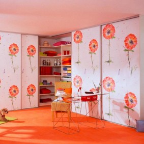 Revêtement de sol orange