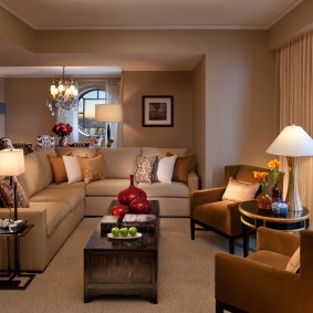 Éclairage de salon de style moderne