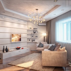 Rideaux bruns en matériau épais