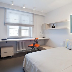 Rideau romain en tissu translucide