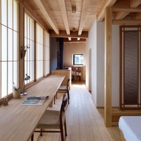 Дървен таван в частна къща