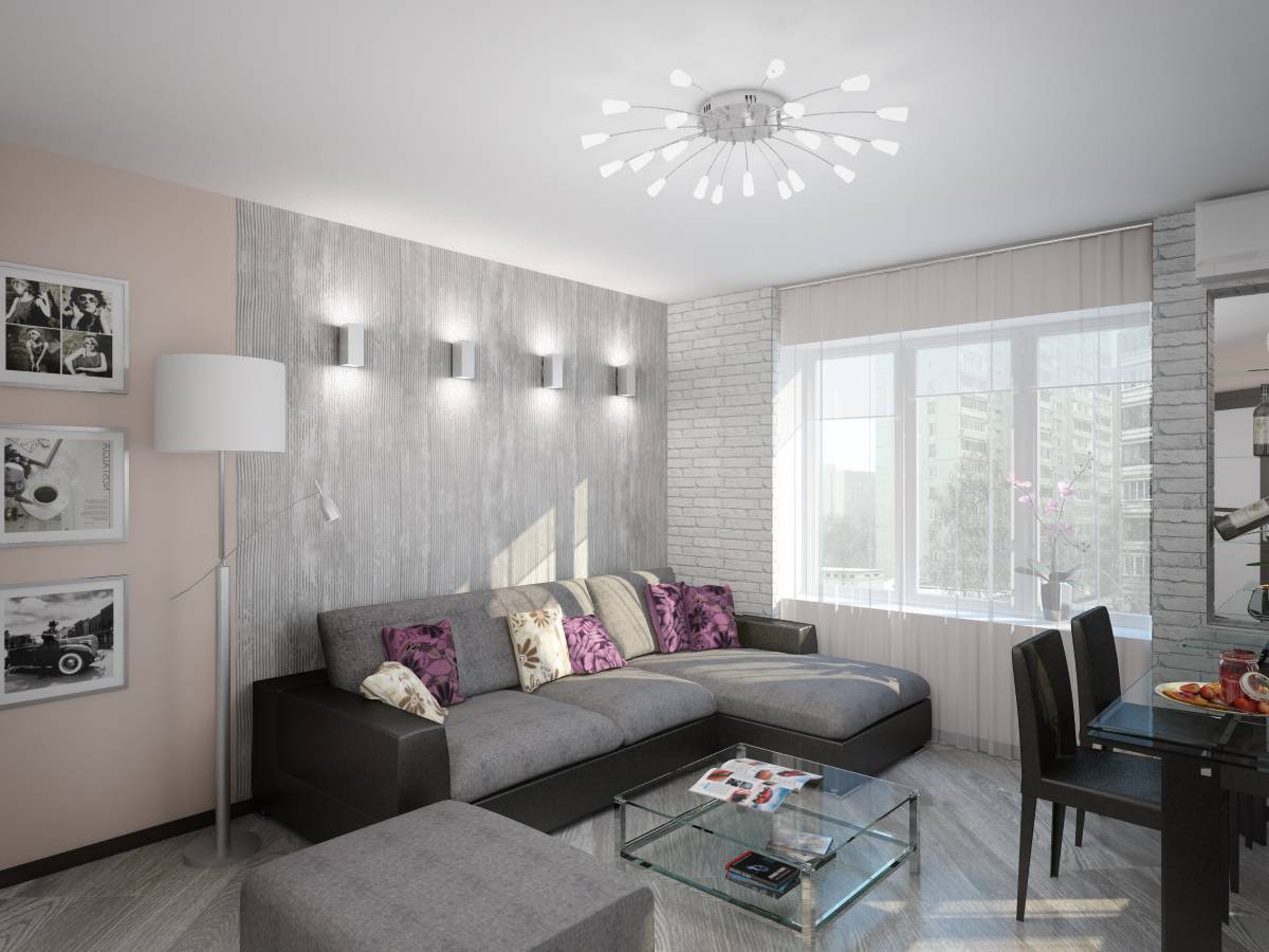 woonkamer in een paneelhuis