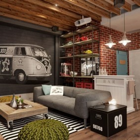 aménagement intérieur d'une petite salle