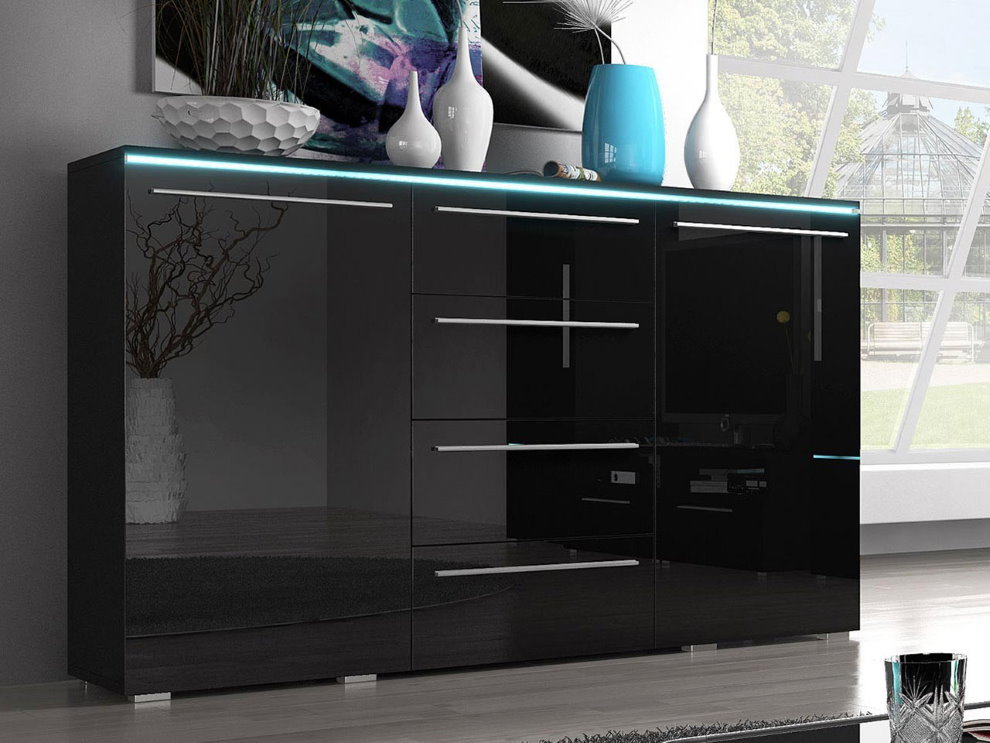 Черен скрин за хола