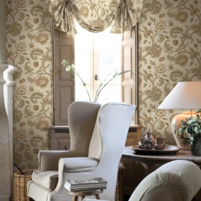 Sélection de rideaux pour papier peint dans le hall