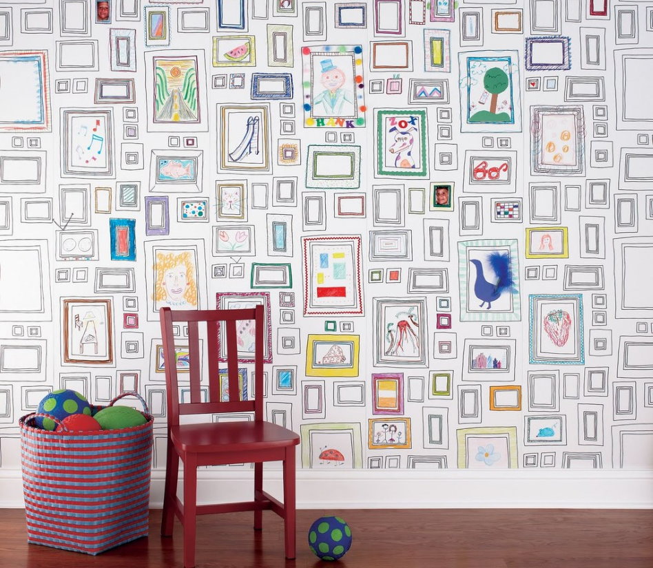 Fond d'écran pour des dessins dans la pépinière