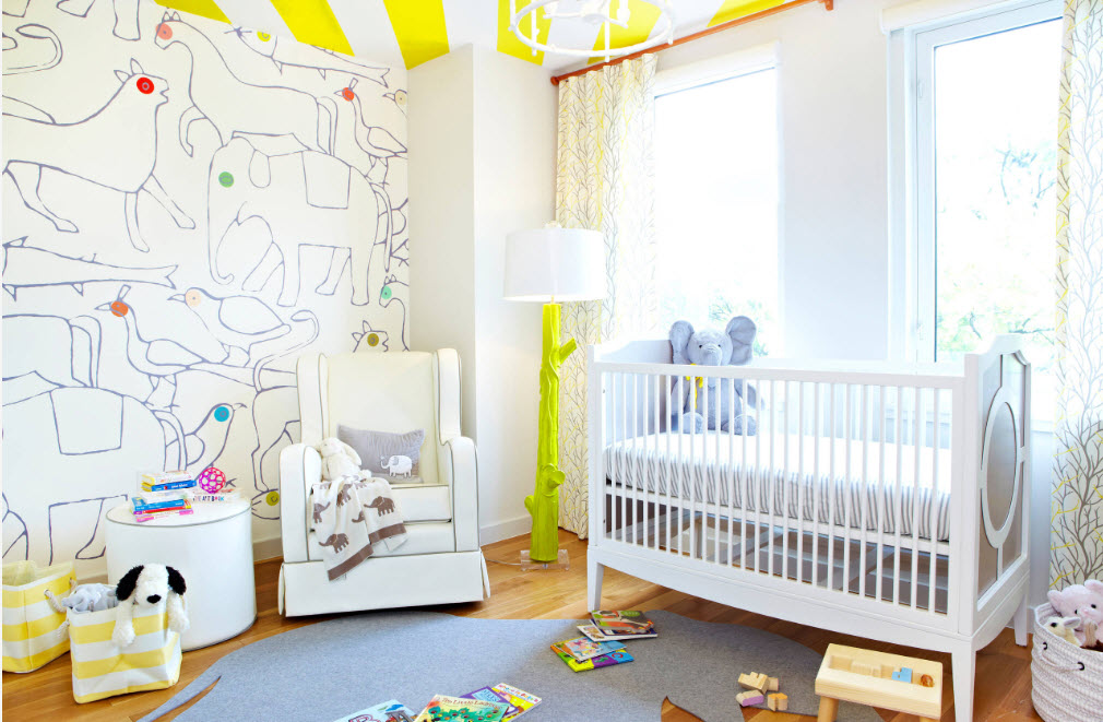 Tapet de colorat în camera fetiței