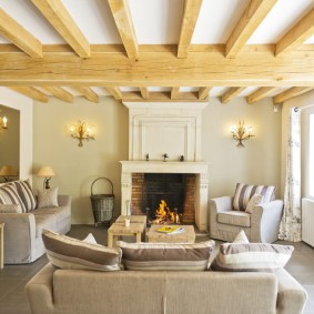 Lò sưởi trong phòng sáng