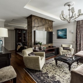 suddivisione in zone soggiorno