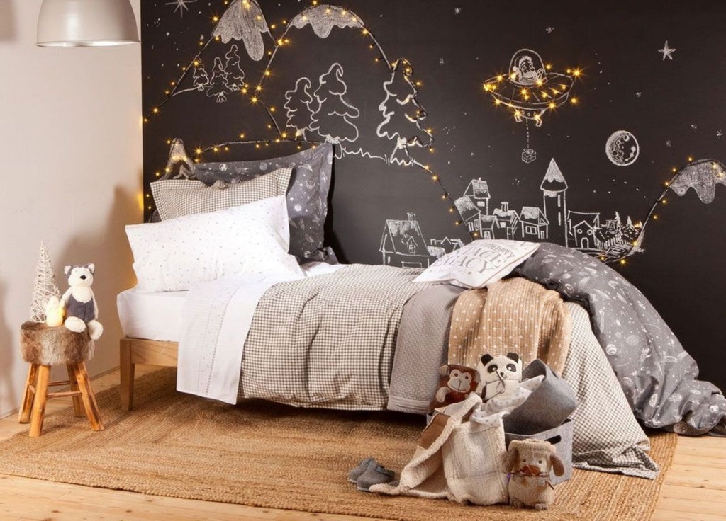Tapet de ardezie în camera unui copil
