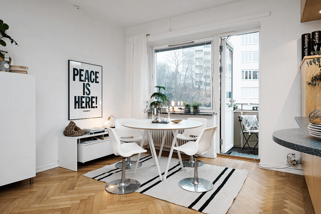 appartamento in stile scandinavo