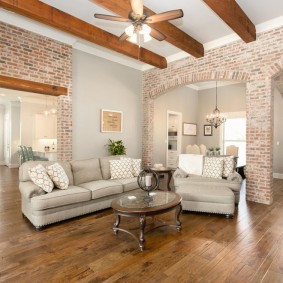 voûte de pierre dans les idées de décoration d'appartement