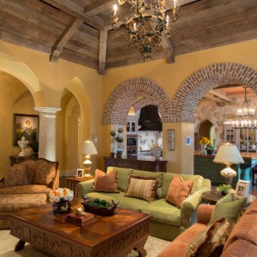 voûte de pierre dans les idées de design d'appartement