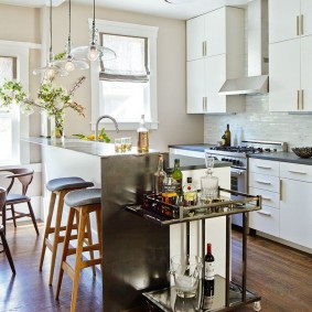 bar counter in apartment ideas