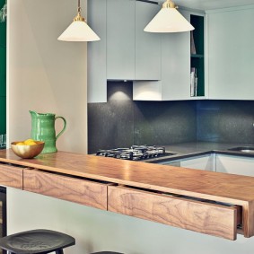 bar counter in the apartment photo decor