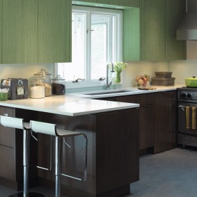 bar counter in the apartment photo interior