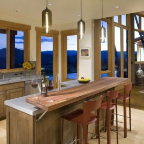 bar counter in apartment interior ideas