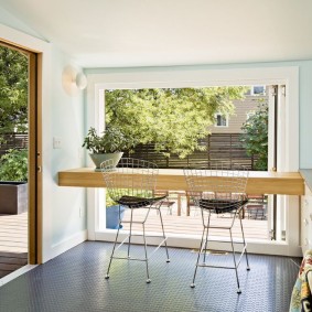 bar counter in the apartment interior ideas