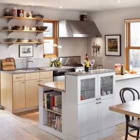 bar counter in apartment design ideas