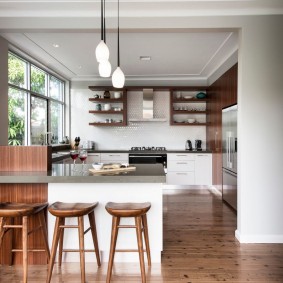 bar counter in the apartment photo options