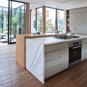 bar counter in the apartment