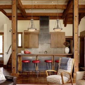 bar counter in the apartment photo views