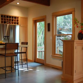 bar counter in the apartment types of design
