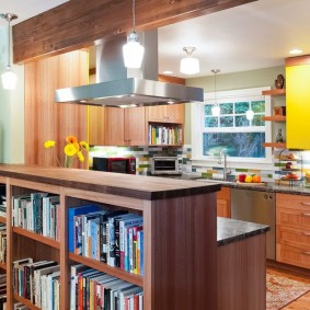 bar counter in the apartment