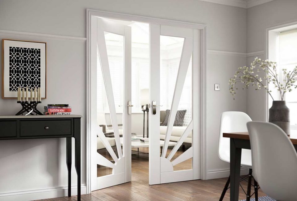 การออกแบบภาพถ่ายประตูสีขาว