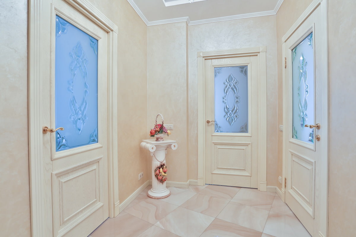 การตกแต่งภาพถ่ายประตูสีขาว