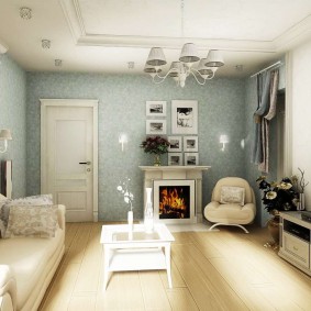 ประตูสีขาวในการตกแต่งอพาร์ทเมนท์