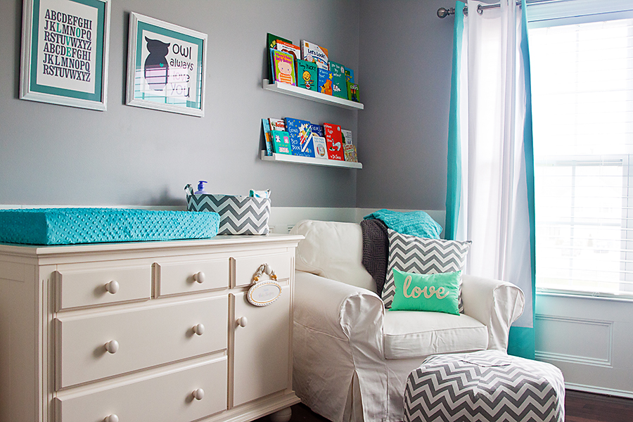 Verwenden von Türkistönen, um Akzente hervorzuheben