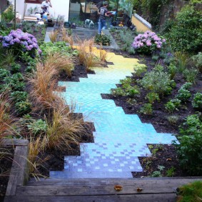 Piste originale avec des tuiles brillantes